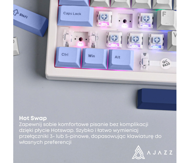 Ajazz AK980 Magnetic Switch biała - 1536375 - zdjęcie 8